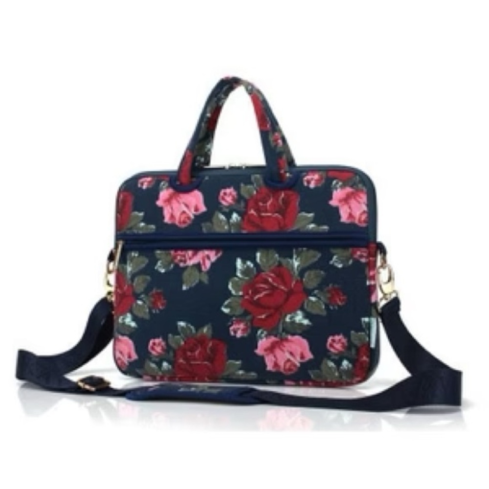 Kayond Floral Laptop Case and Bag with Removable Straps